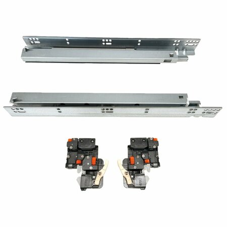 DTC 12in Soft-close Full Extension Zinc Drawer Slide with Locking Clips - 90 Lbs Weight Rating DS20305H